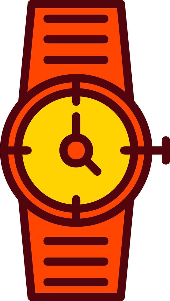 reloj, vector, icono vector