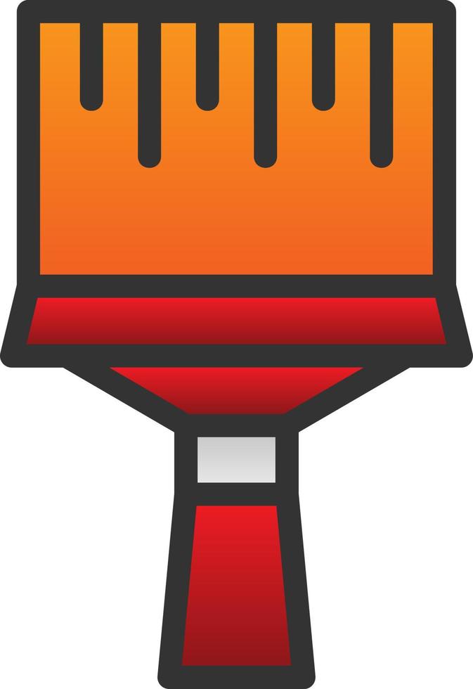 Paint Brush Vector Icon Design