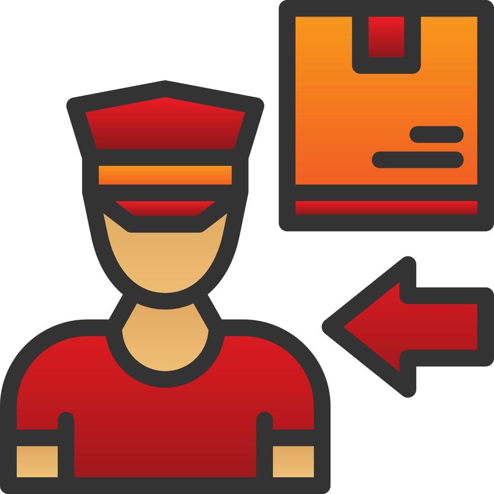 Delivery Boy Vector Icon Design