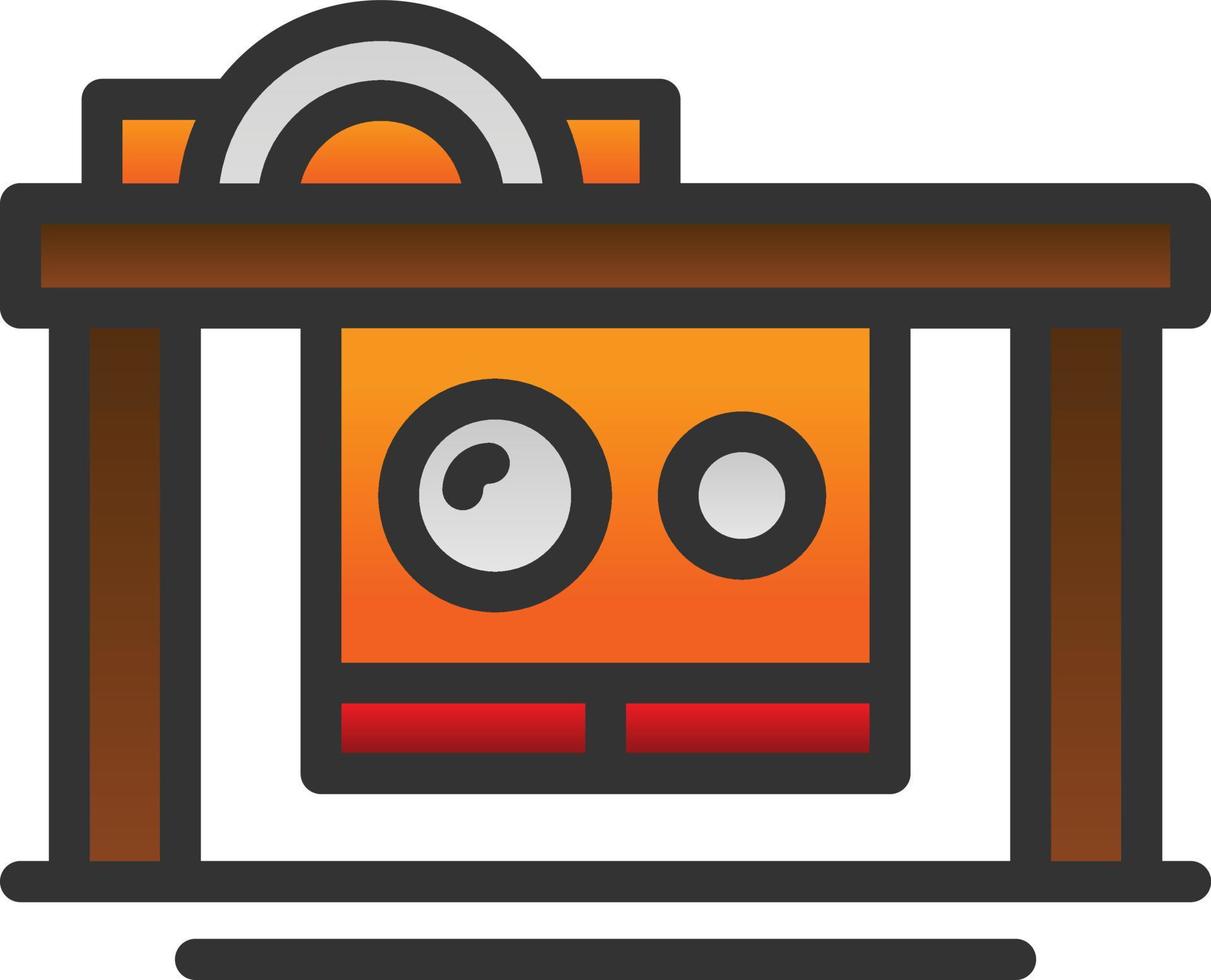 Table Saw Vector Icon Design
