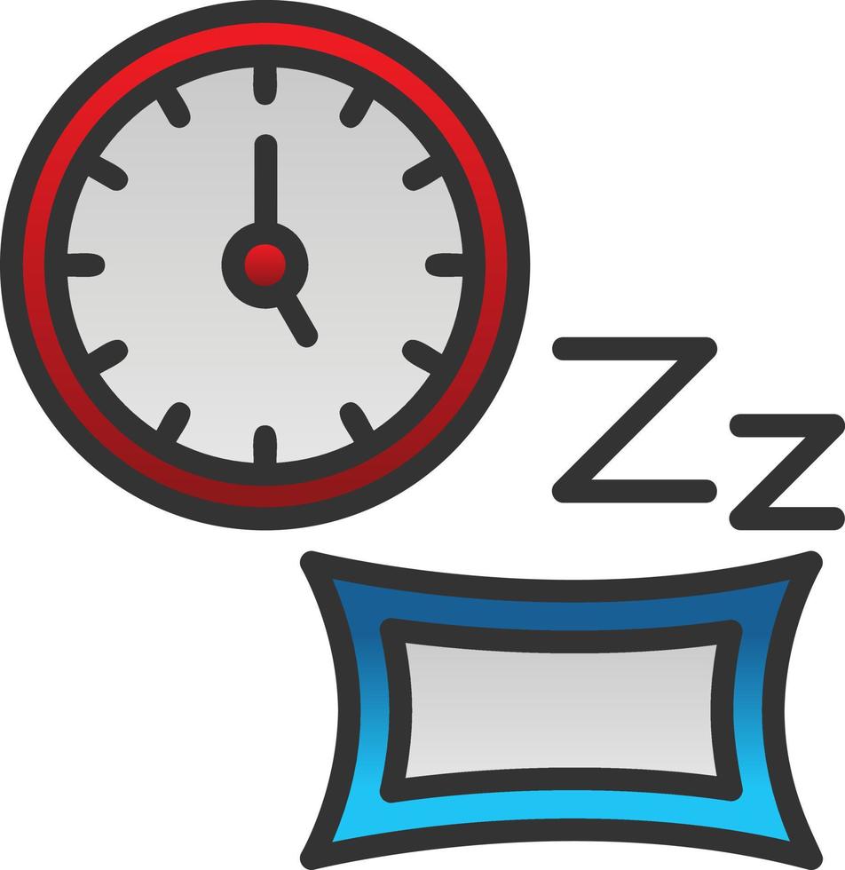 Sleeping Time Vector Icon Design