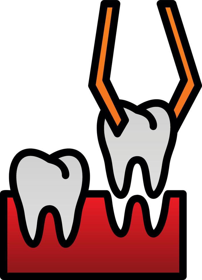Teeth Extraction Vector Icon Design