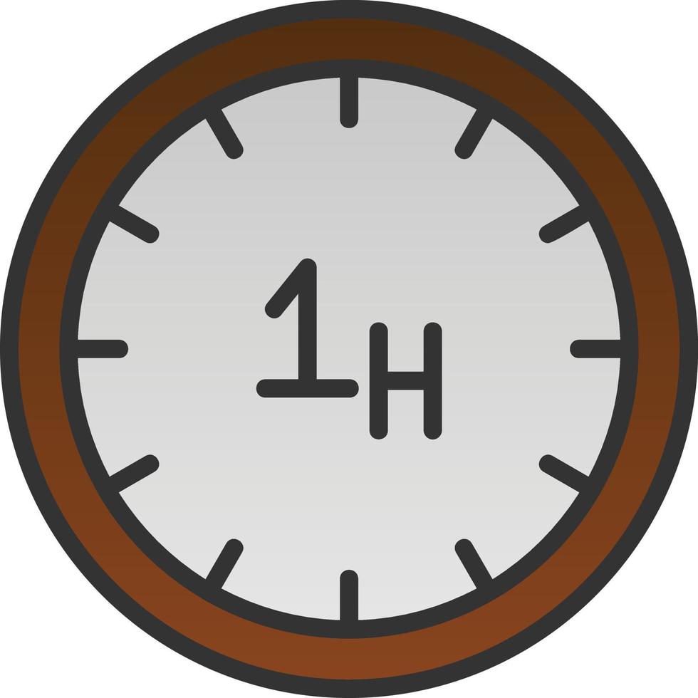 diseño de icono de vector de hora