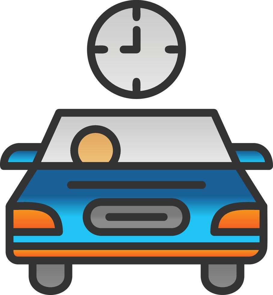Travelling Time Vector Icon Design