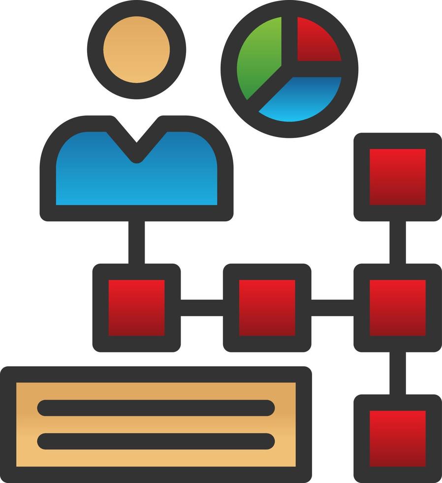 Organization Chart Vector Icon Design