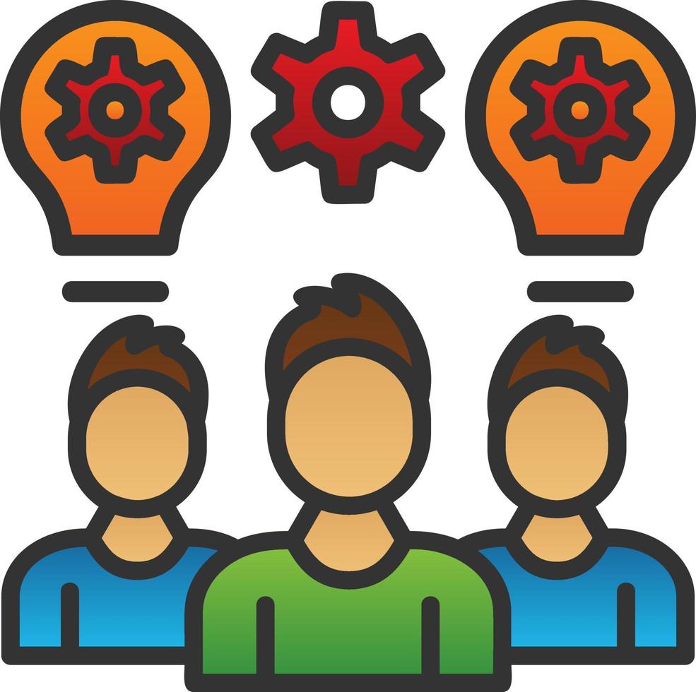 Team Work Vector Icon Design