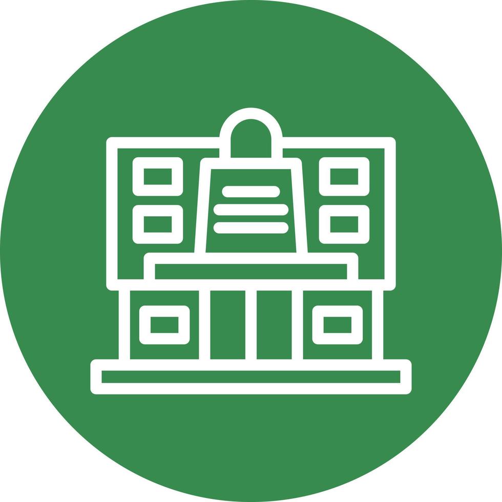 Shopping Mall Vector Icon Design