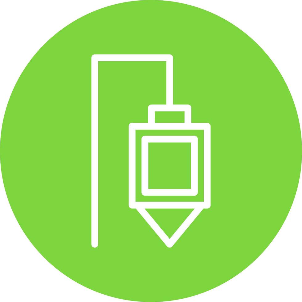 Plumb Bob Vector Icon Design