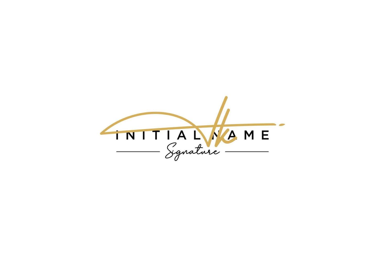 Initial IK signature logo template vector. Hand drawn Calligraphy lettering Vector illustration.