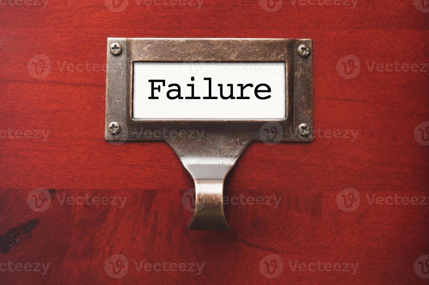 Lustrous Wooden Cabinet with Failure File Label photo