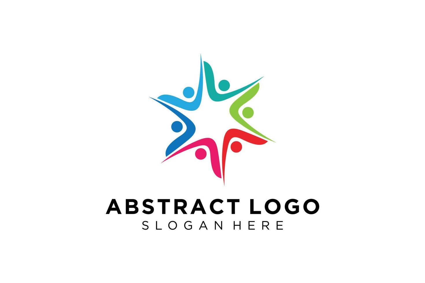 Vector abstract people and family logo collection,people icons, health logo template, care symbol.