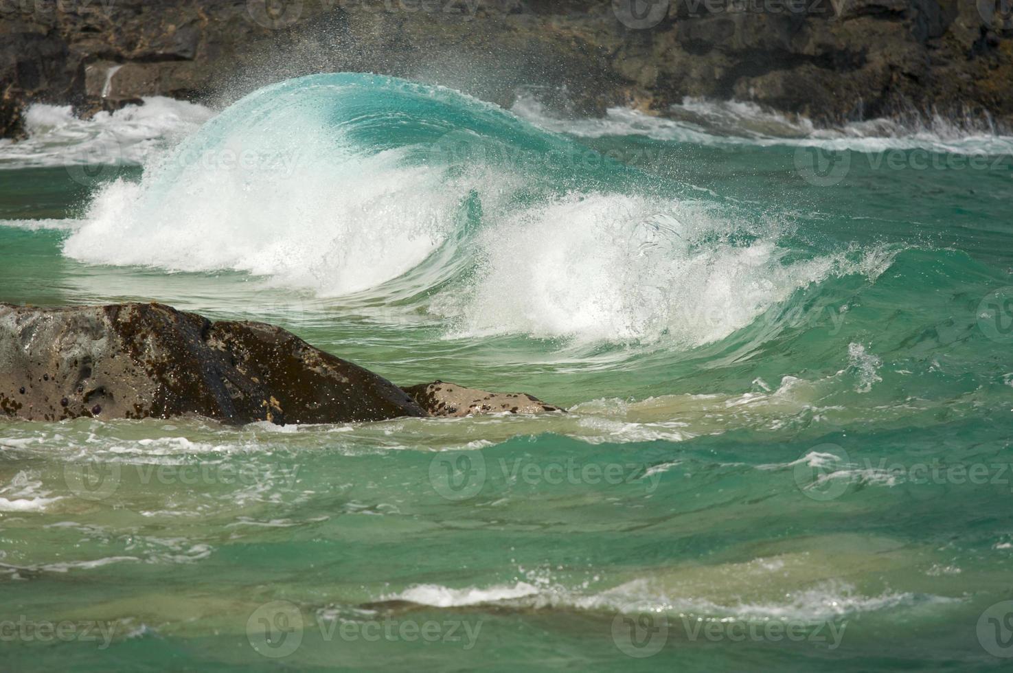 Crashing Wave on the Na Pali Coast photo