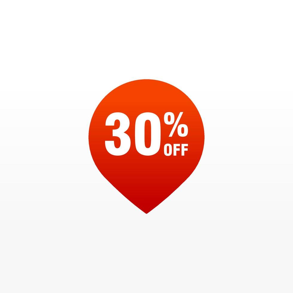 30 discount, Sales Vector badges for Labels, , Stickers, Banners, Tags, Web Stickers, New offer. Discount origami sign banner.