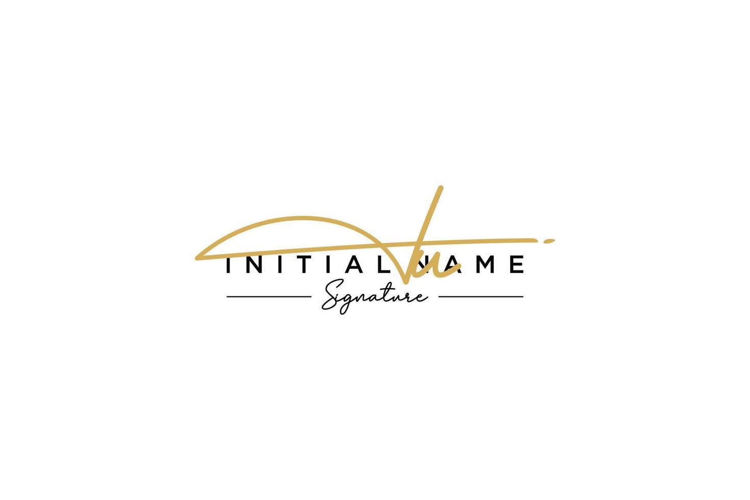 Initial IU signature logo template vector. Hand drawn Calligraphy lettering Vector illustration.