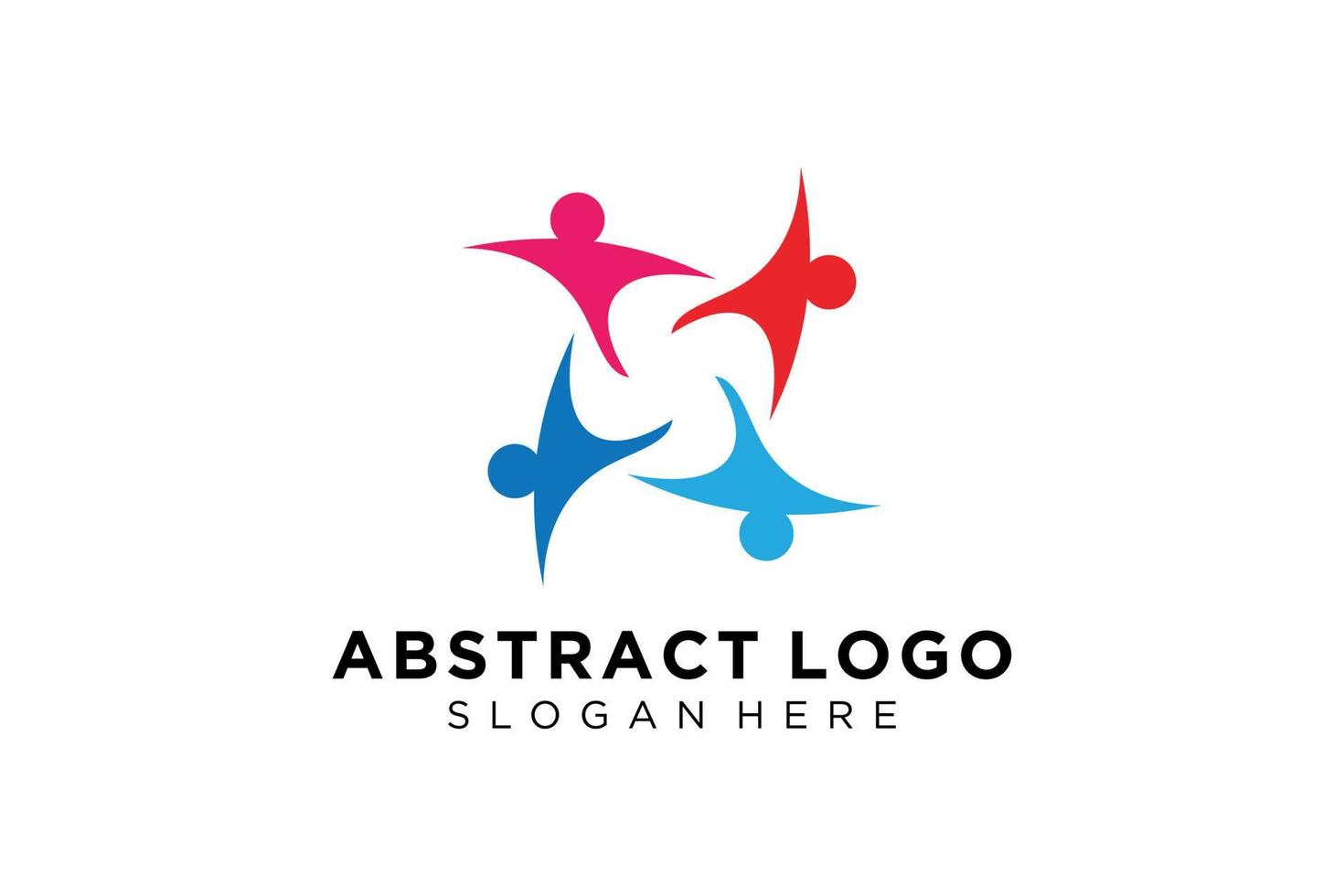 Vector abstract people and family logo collection,people icons, health logo template, care symbol.