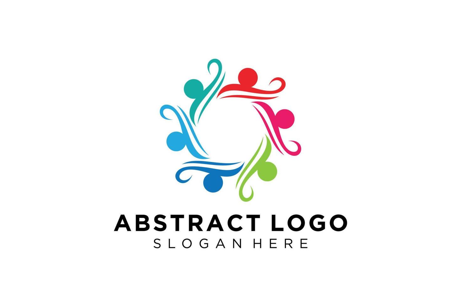 Vector abstract people and family logo collection,people icons, health logo template, care symbol.