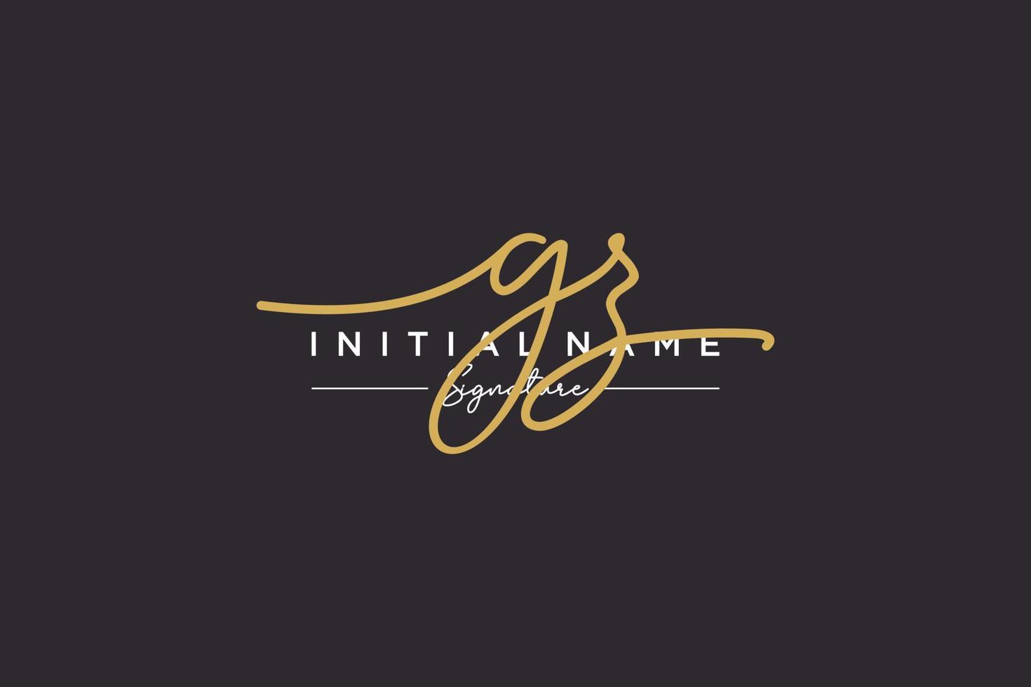 Initial GZ signature logo template vector. Hand drawn Calligraphy lettering Vector illustration.