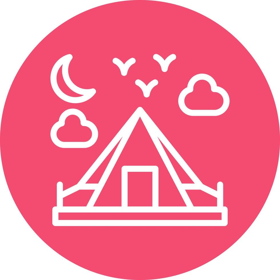 Camping Vector Icon Design