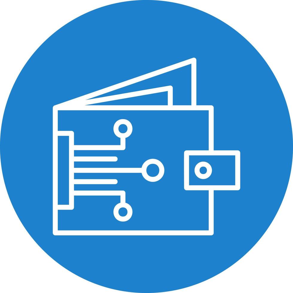 Digital Wallet Vector Icon Design