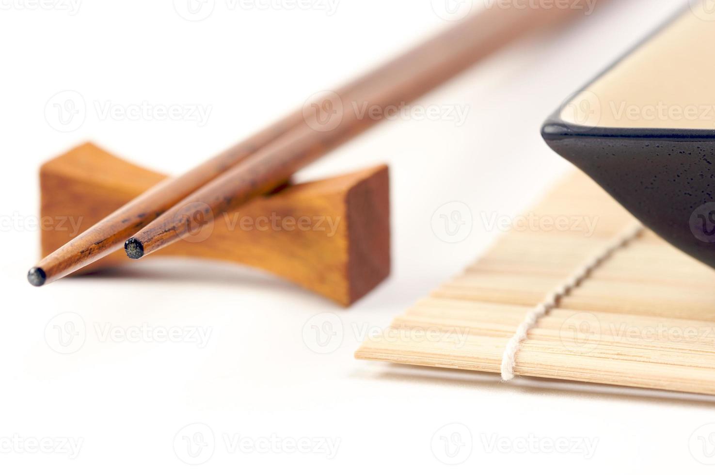 Abstract Chopsticks and Bowls photo