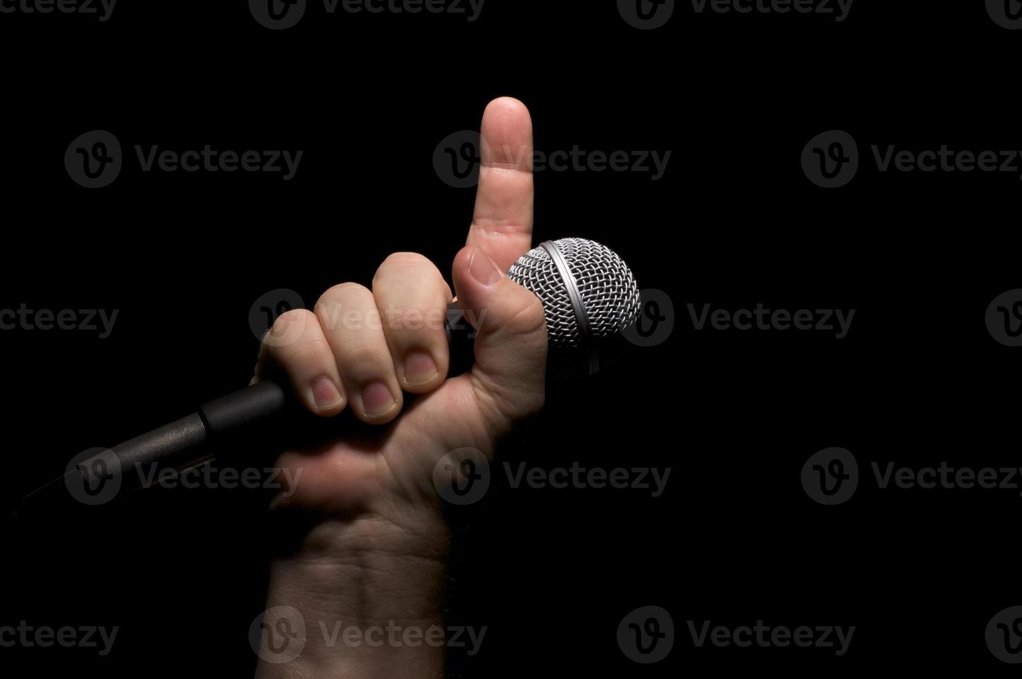 Microphone in Fist photo