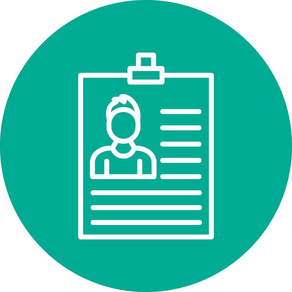 Identification Vector Icon Design