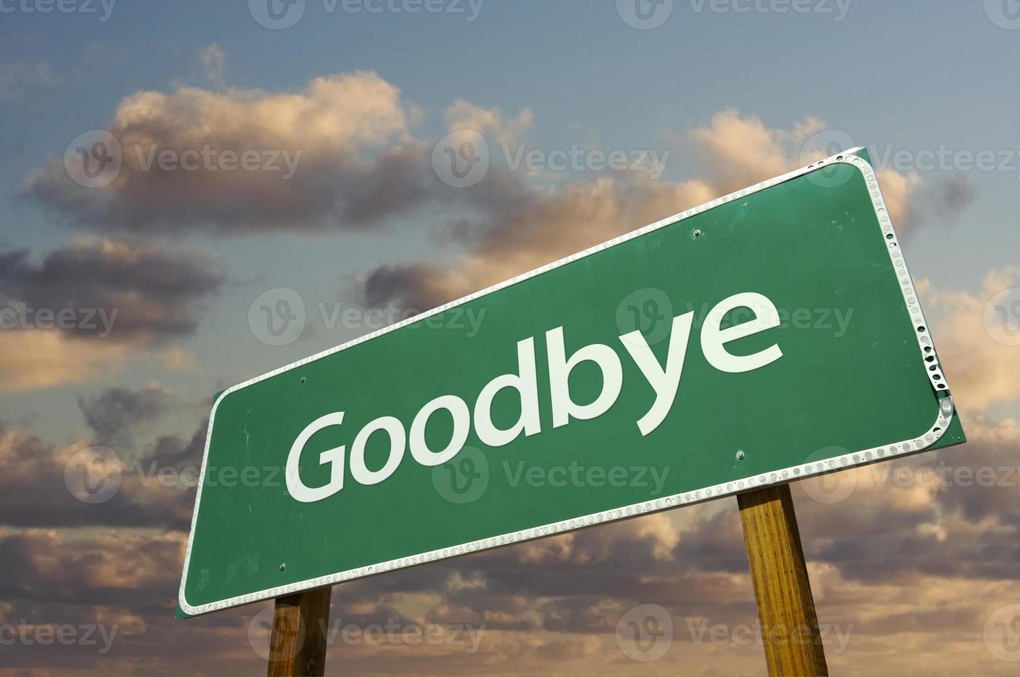 Goodbye Green Road Sign photo