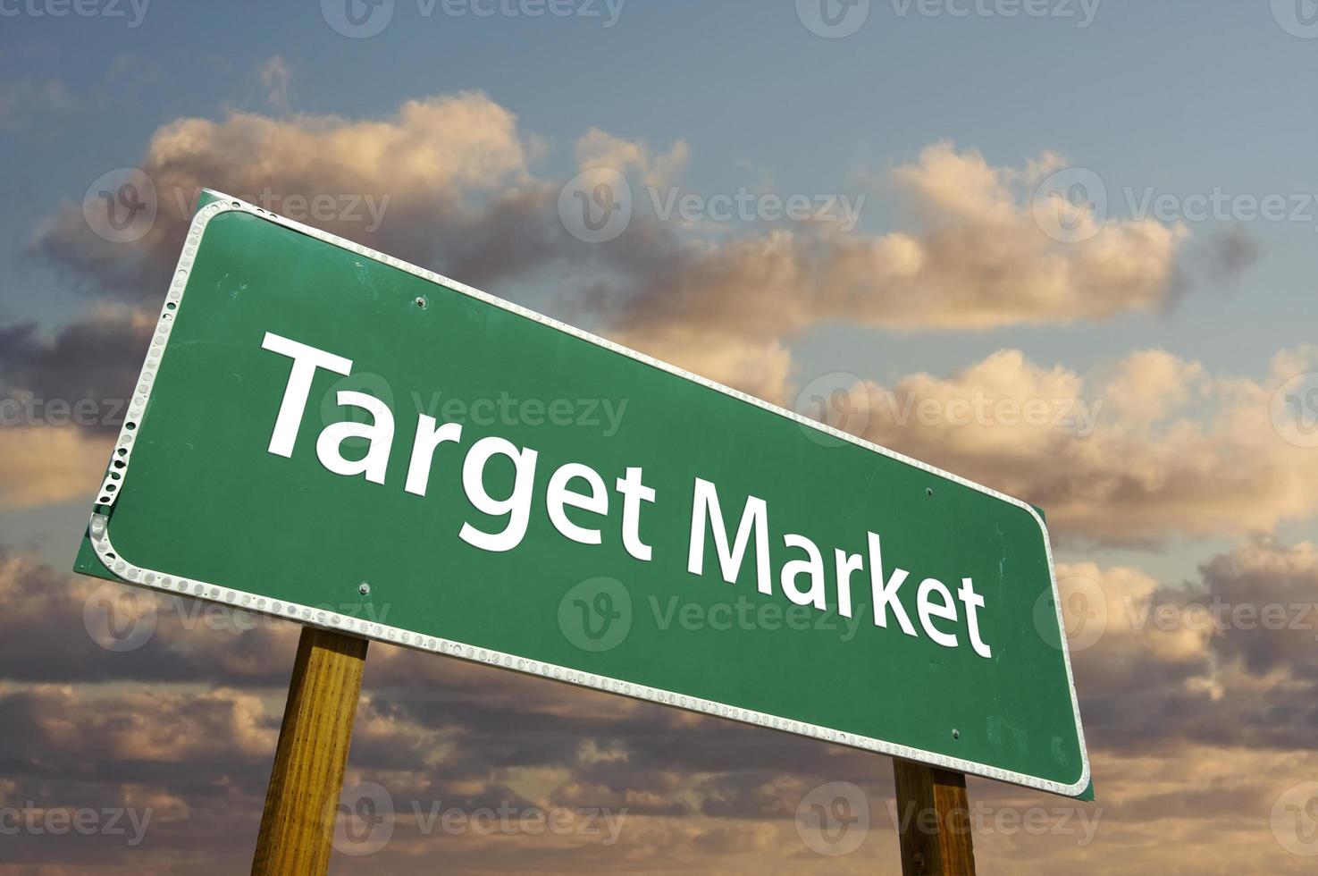 Target Market Green Road Sign photo