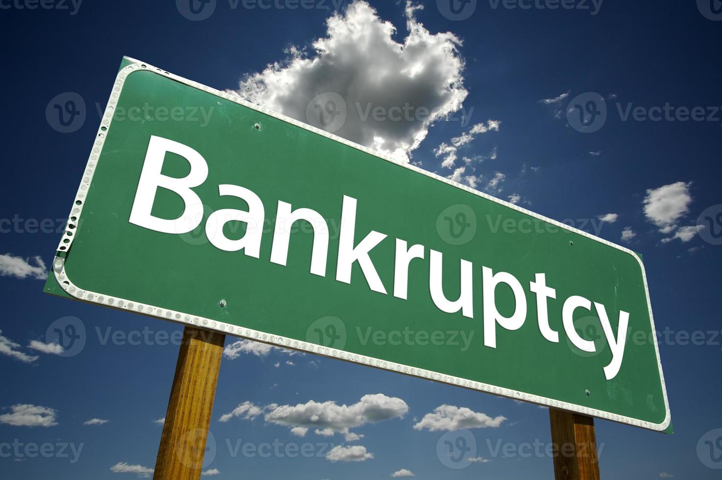 Bankruptcy Road Sign photo