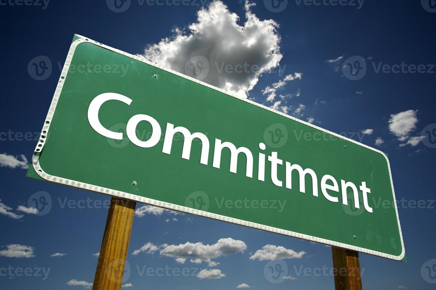 Commitment Road Sign photo