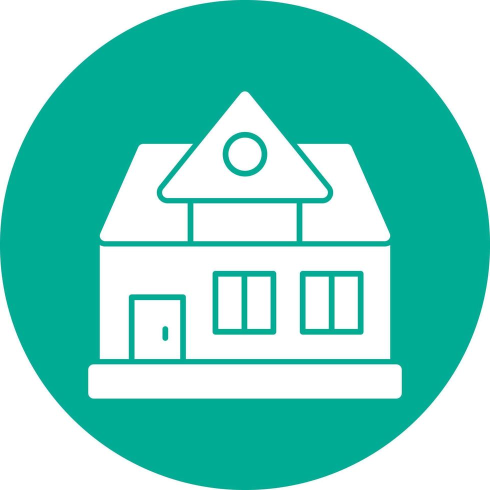 Bungalow Vector Icon Design