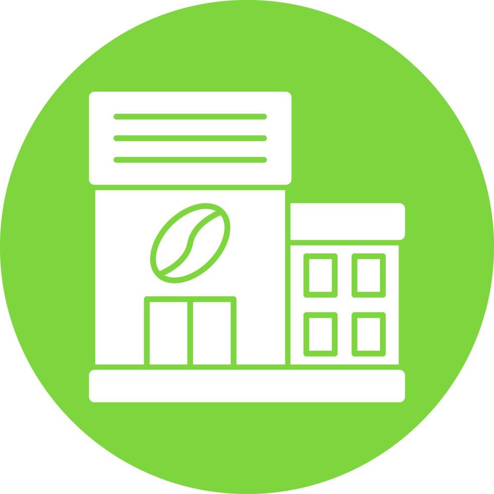 Coffee Shop Vector Icon Design