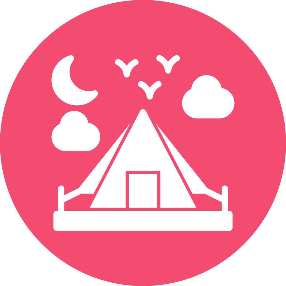 Camping Vector Icon Design
