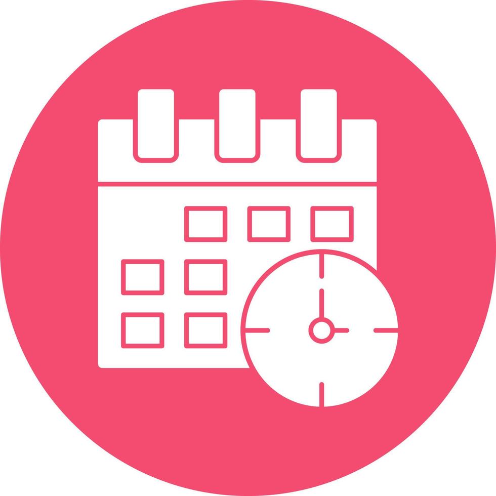Time ANd Date Vector Icon Design