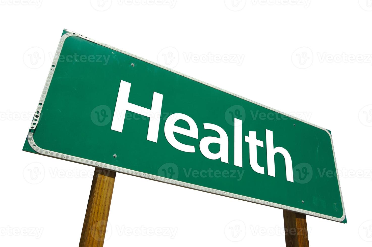 Health Road Sign with Clipping Path photo