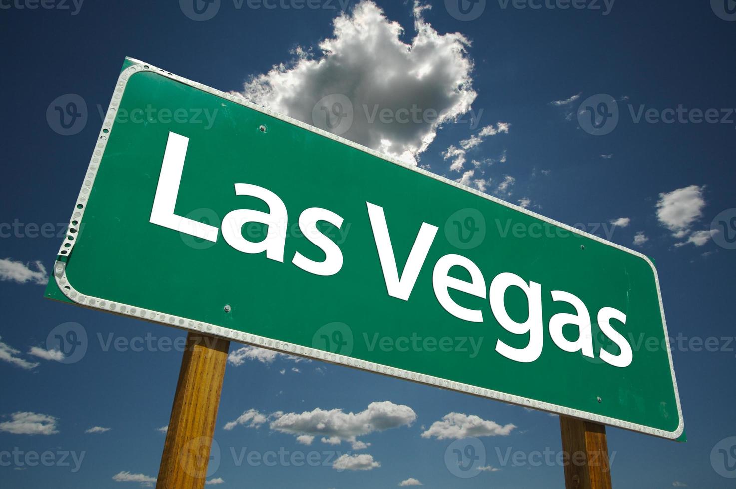 Las Vegas Green Road Sign photo