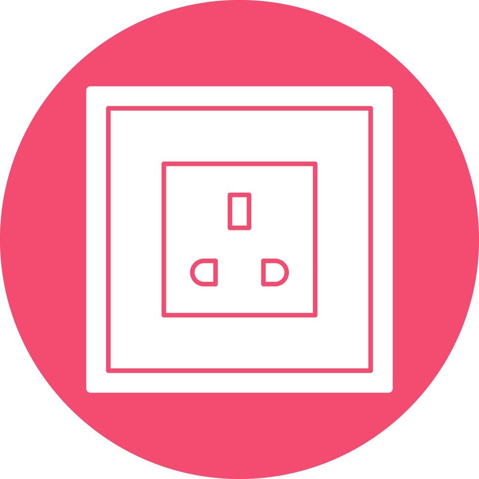 Power Socket Vector Icon Design