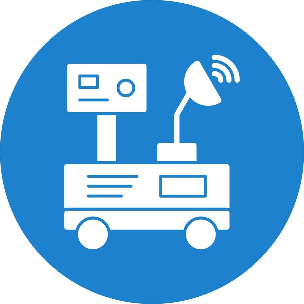 Mars Rover Vector Icon Design