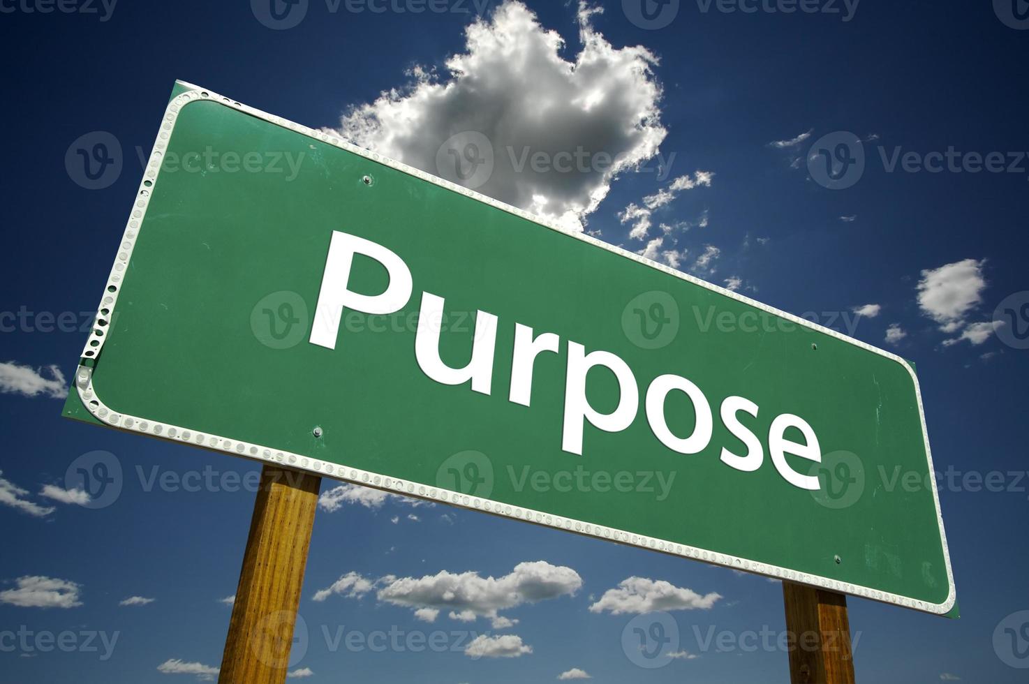 Purpose Road Sign photo