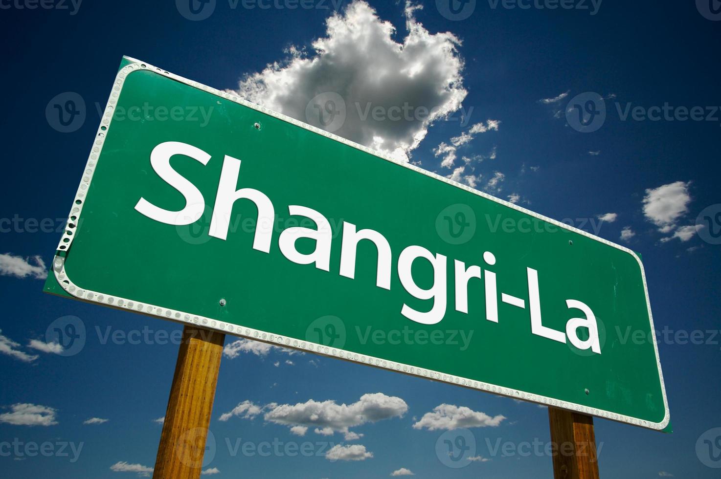 Shangri-La Green Road Sign photo