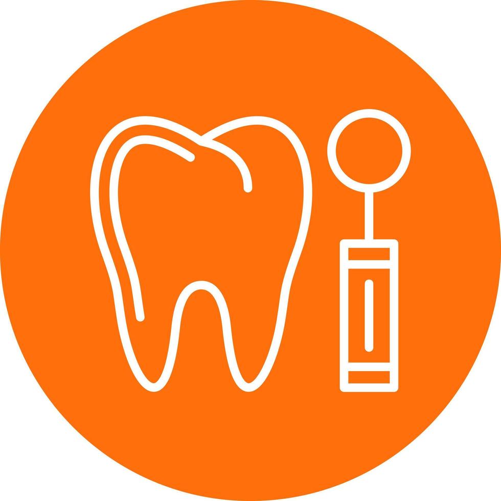 diseño de icono de vector de espejo de dentista