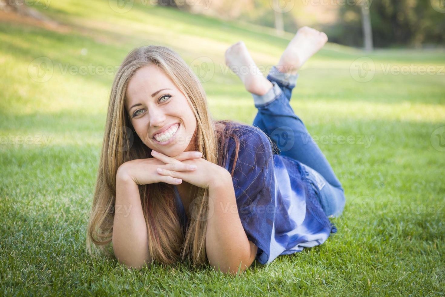 Portrait of a Beautiful Young Woman photo