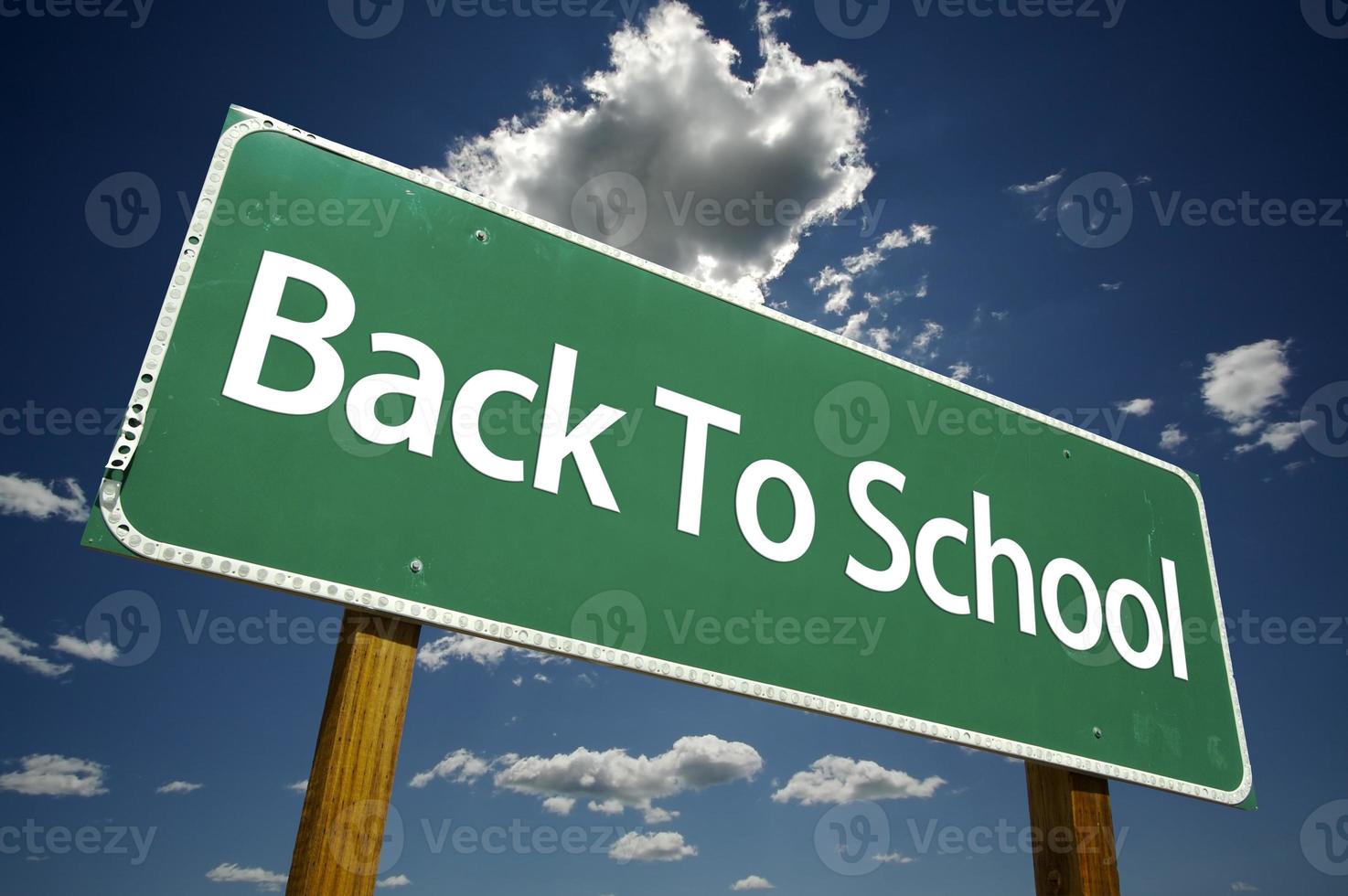 Back to School Road Sign photo