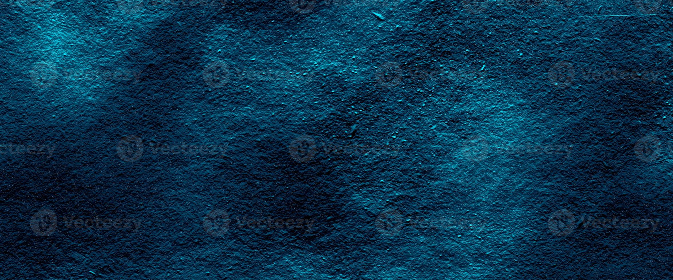 background with rays. background with wall cement. old vintage blue background with distressed texture and grunge design with black border. Cosmic neon polar lights watercolor background. photo