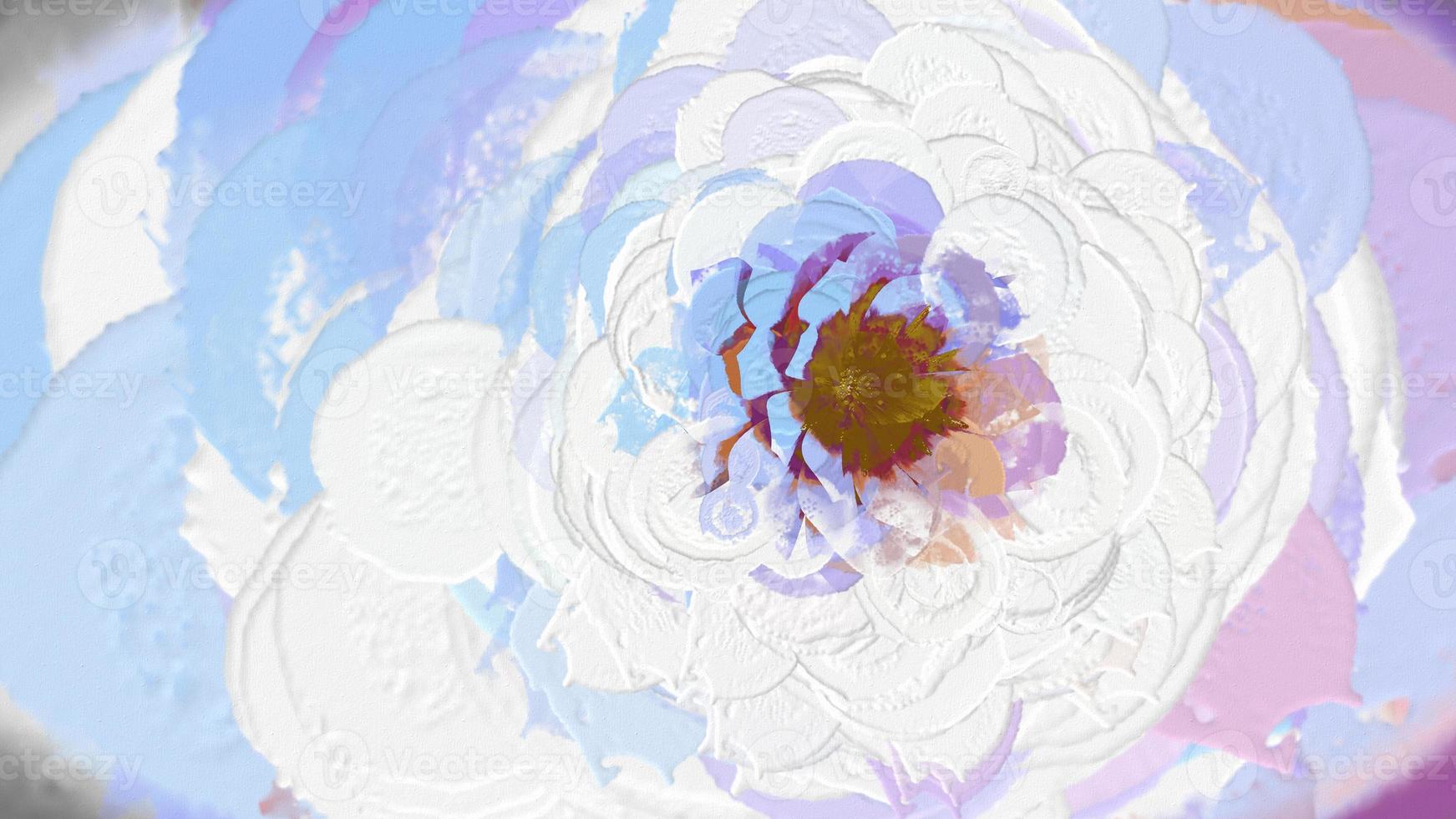 representación digital de flor botánica de nenúfar foto