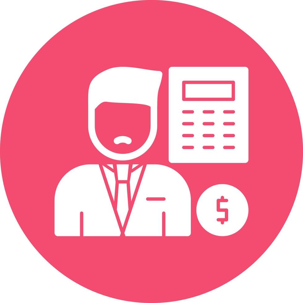 Accountant Vector Icon Design