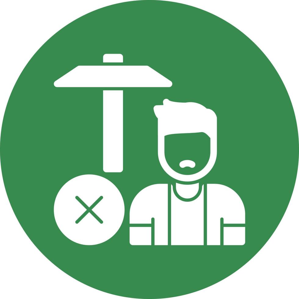 No Child Labour Vector Icon Design