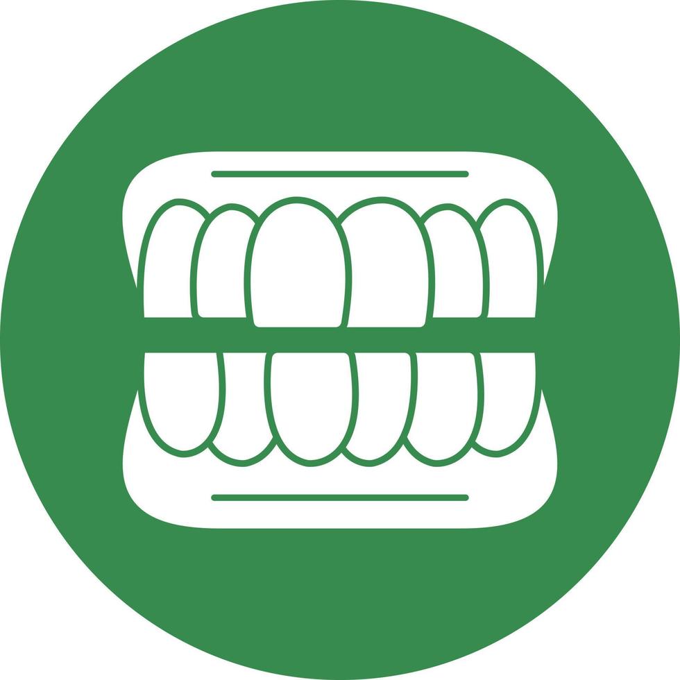 Denture Vector Icon Design