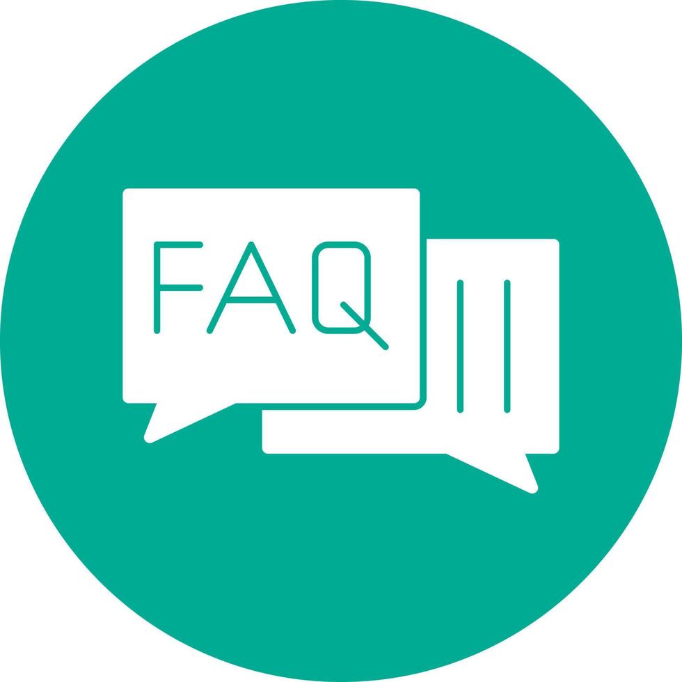 Faq Vector Icon Design