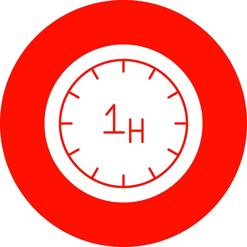 diseño de icono de vector de hora